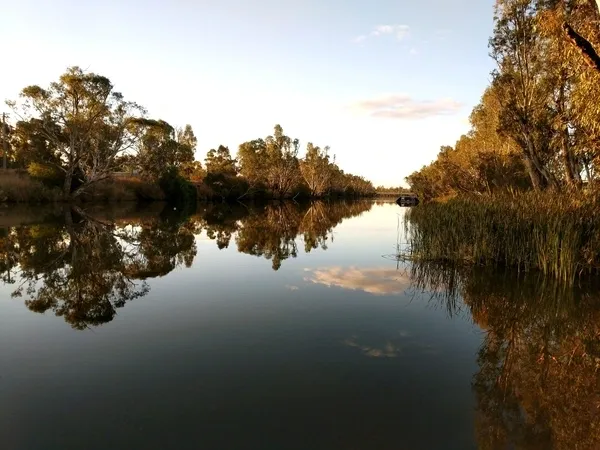 Loddon River at Bridgewater Weir